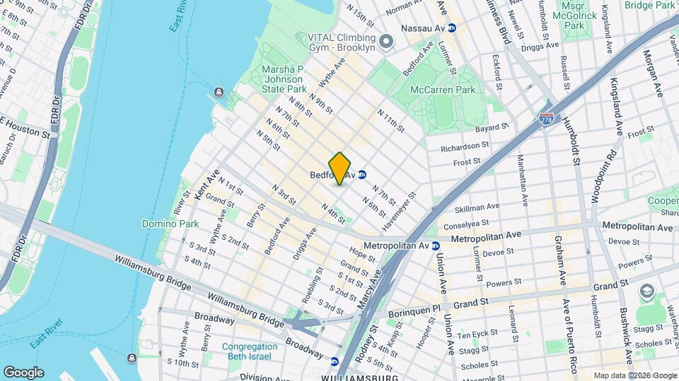 594 Driggs Avenue Mapa y Detalles de la Ubicación