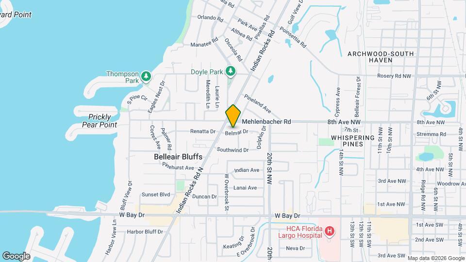 2323 Belmar Dr Map and Location Details