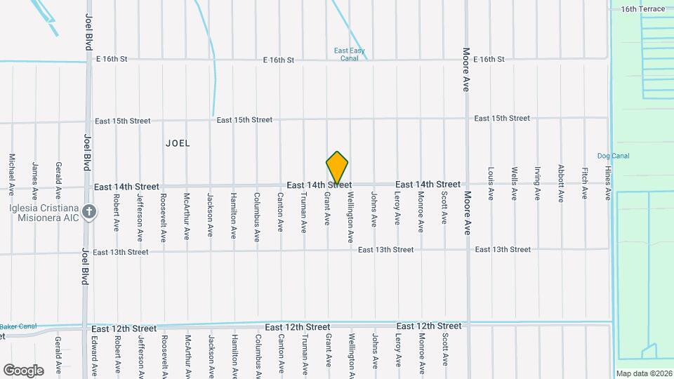 3402 East 14th Street Map and Location Details