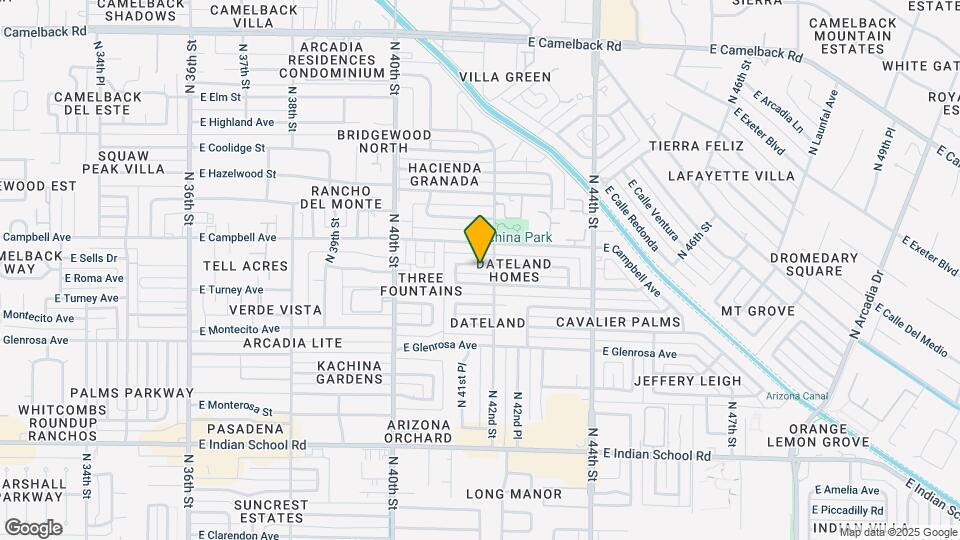 4137 E Sells Dr Mapa y Detalles de la Ubicación