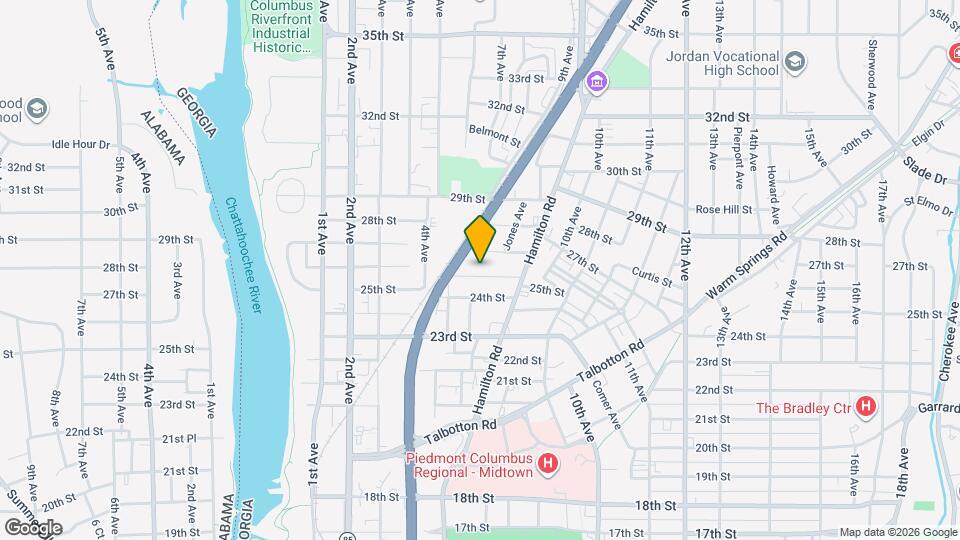 605 25th St Map and Location Details