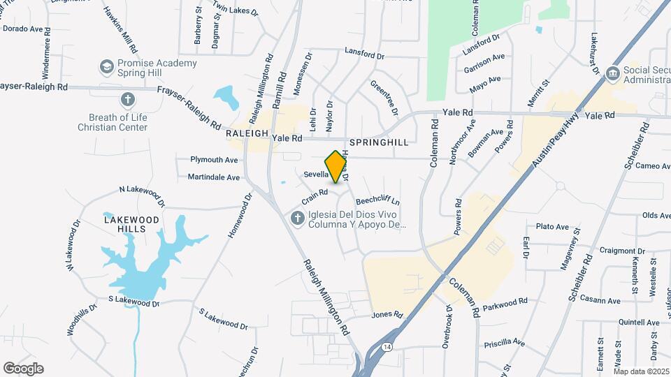4204 Crain Rd Map and Location Details