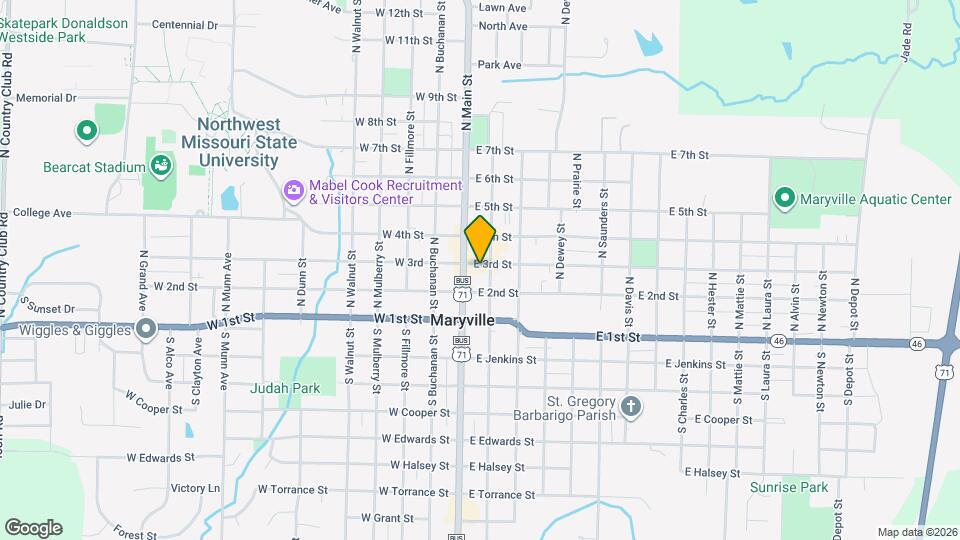 116 E 3rd St Map and Location Details