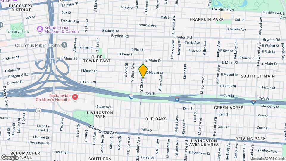 486 S Champion Ave Map and Location Details