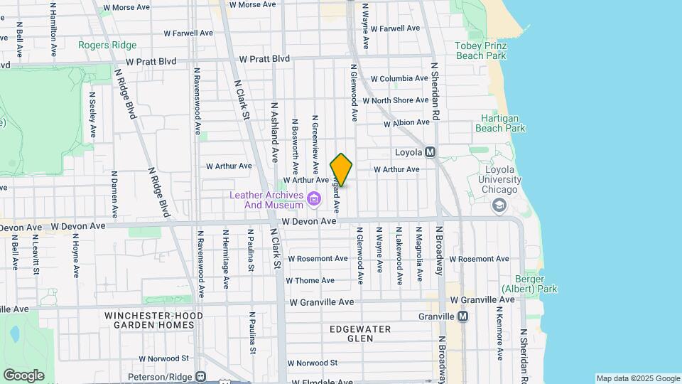 6441 N Newgard Ave Mapa y Detalles de la Ubicación