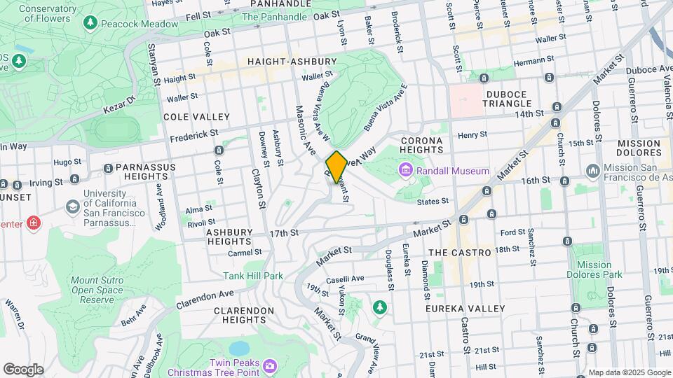 445 Roosevelt Way Mapa y Detalles de la Ubicación