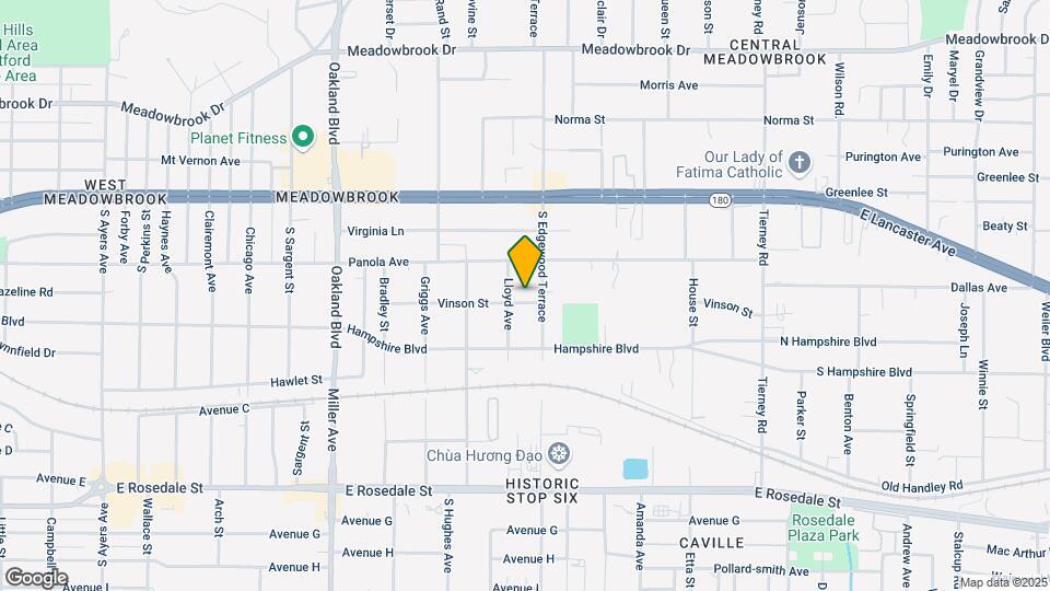 4615 Vinson St Map and Location Details