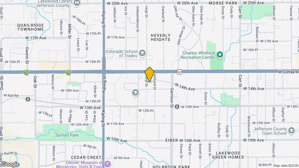 1418 Hoyt St Map and Location Details