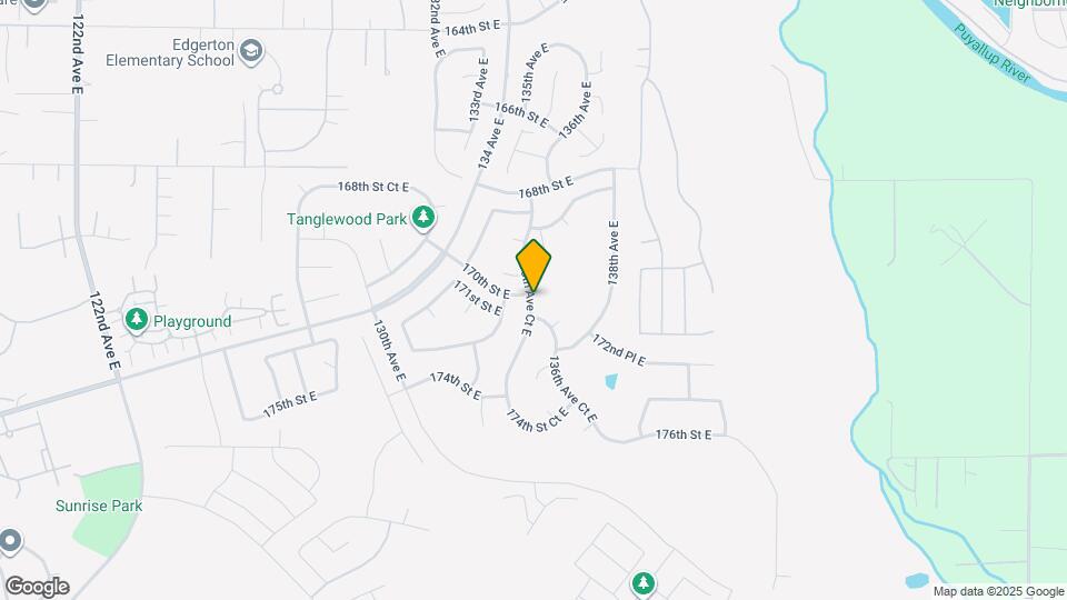 17003 135th Ave Ct E Map and Location Details