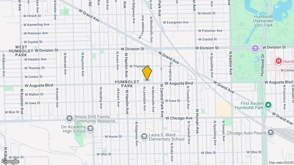 3652 W Augusta Blvd Map and Location Details