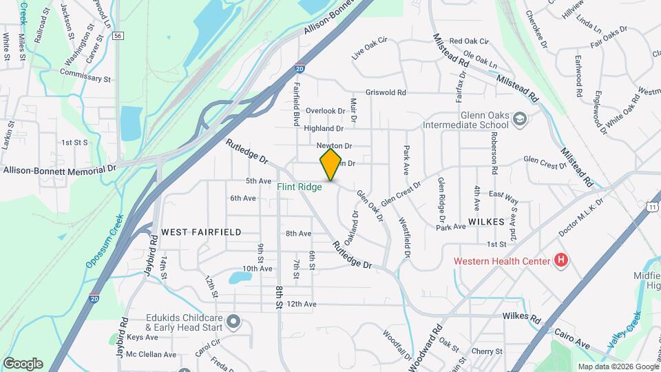 846 Glen Oak Dr Map and Location Details