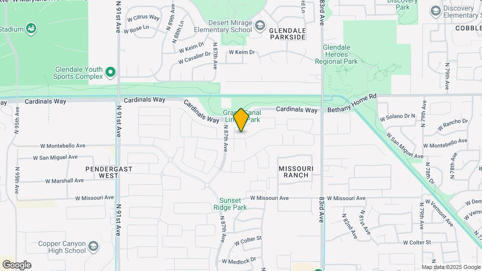 8622 W Rancho Dr Map and Location Details