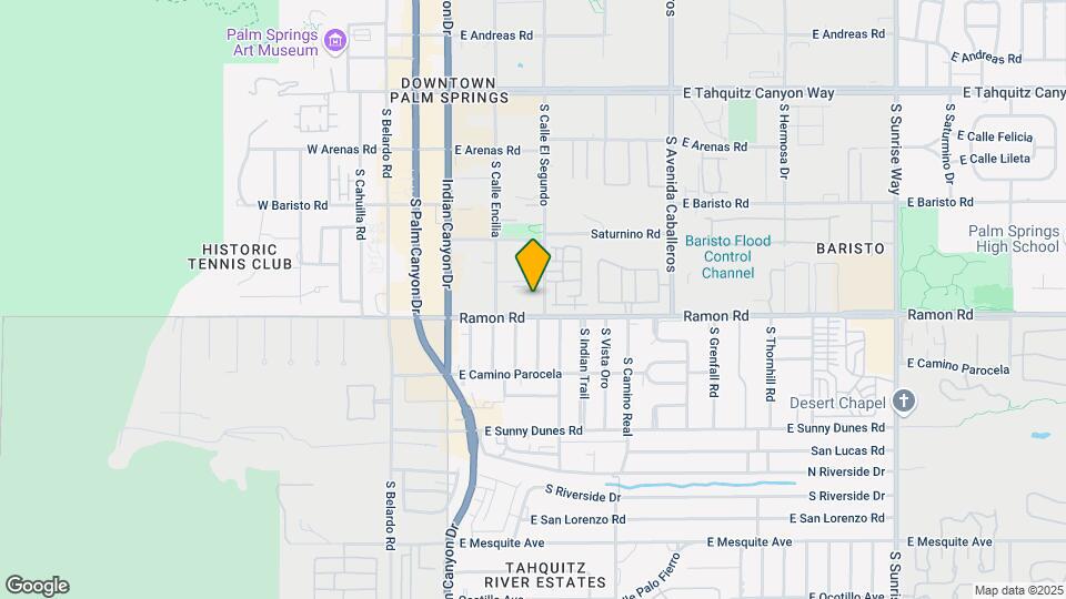 467 S Calle El Segundo, Unit E Map and Location Details