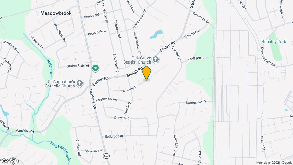 3907 Harvette Dr Map and Location Details