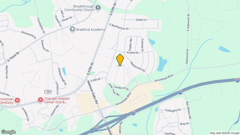 196 Parker Ln Map and Location Details