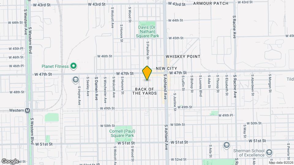 4734 S Paulina St Map and Location Details