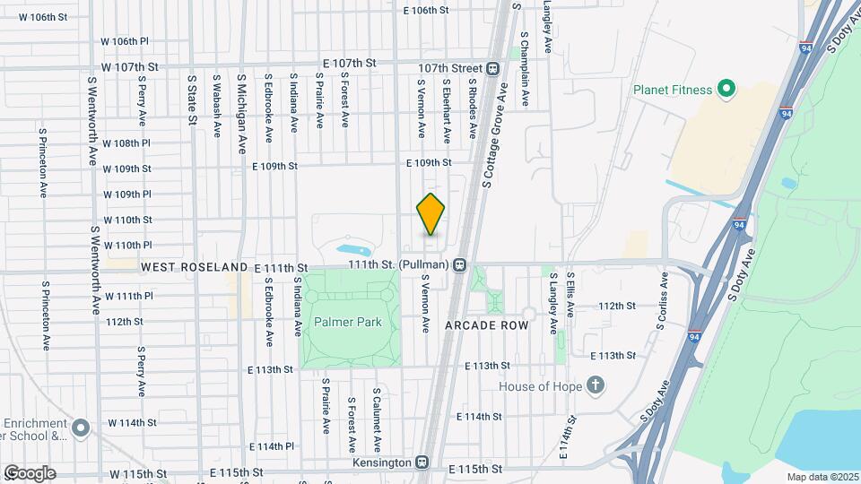 11033 S Vernon Ave Map and Location Details
