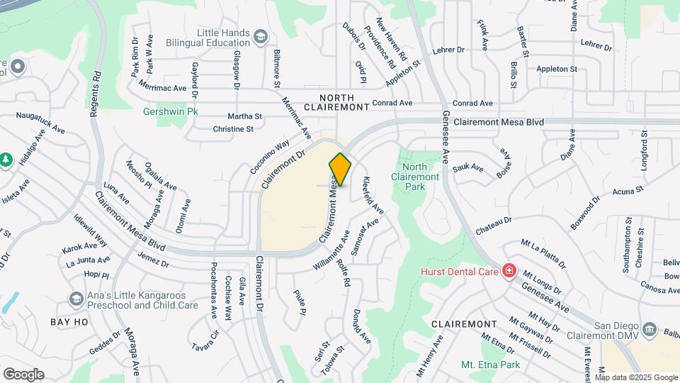 4161 Clairemont Mesa Blvd Map and Location Details