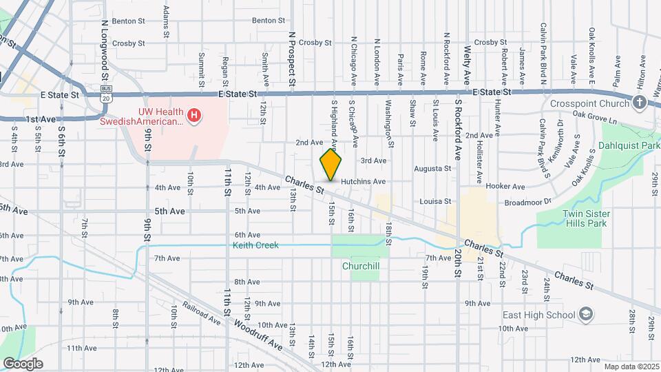 1823 Hutchins Ave Map and Location Details