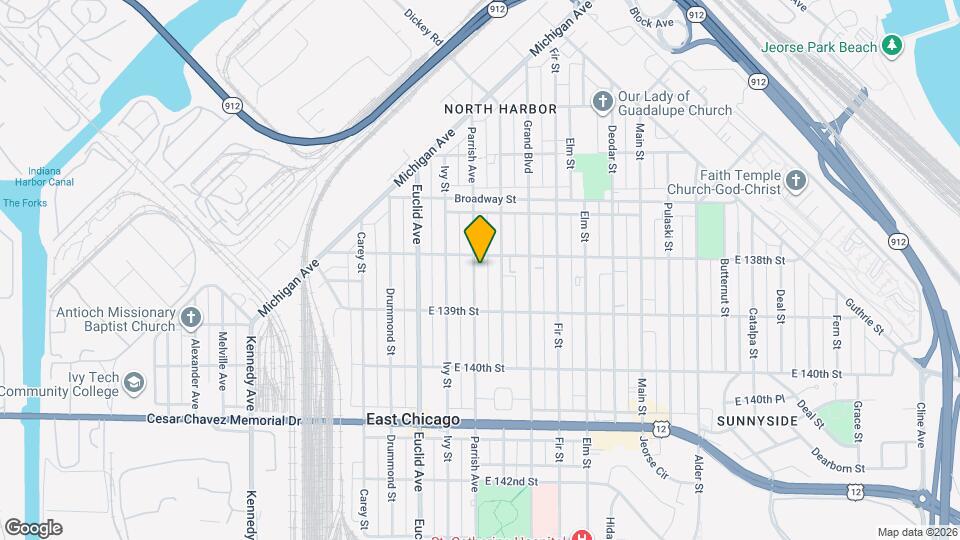 3811 Parrish Ave Map and Location Details