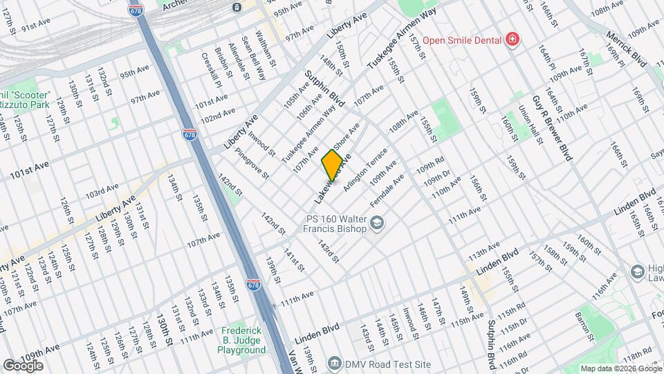 145-24 Lakewood Ave Mapa y Detalles de la Ubicación