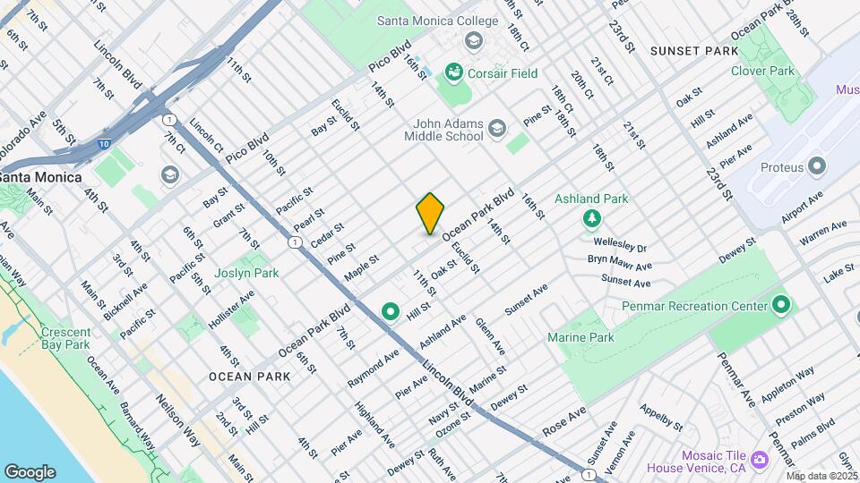 1207 Ocean Park Blvd Map and Location Details