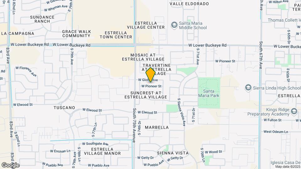 7404 W Pioneer St Map and Location Details