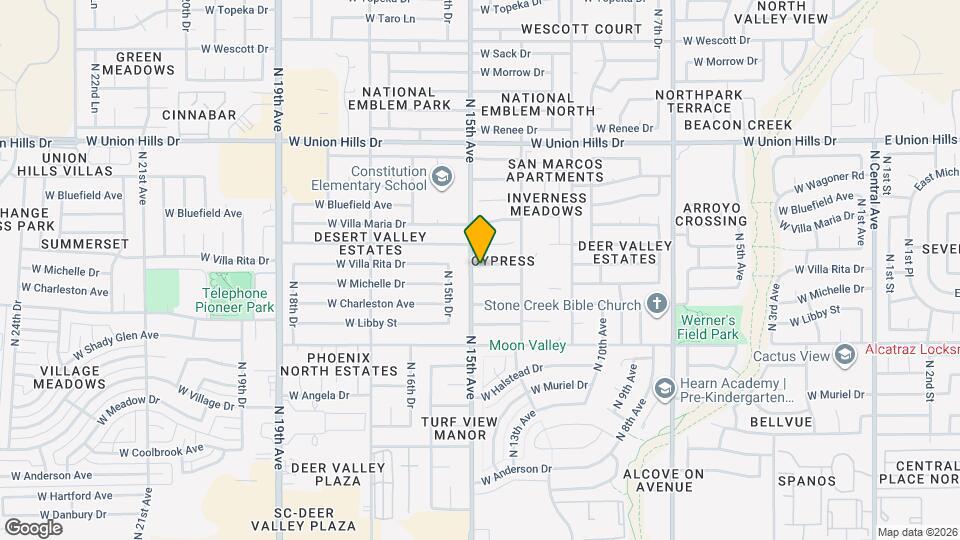 1413 W Villa Rita Dr Map and Location Details