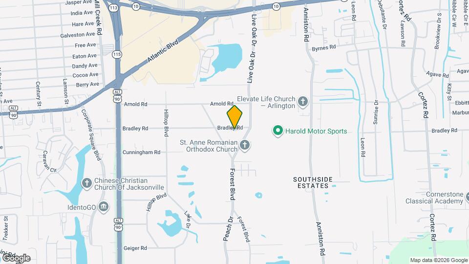 9998 Bradley Rd Map and Location Details