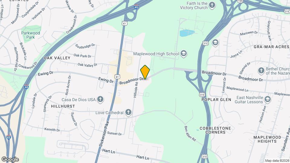 212 Broadmoor Dr Map and Location Details