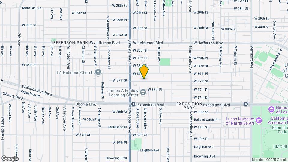 1633 W 37th St Map and Location Details