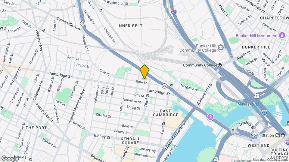 61 Gore St, Unit 2 Mapa y Detalles de la Ubicación