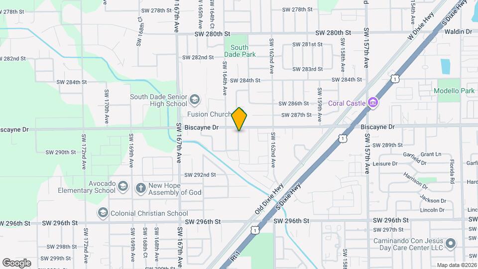 28857 SW 163rd Ct Map and Location Details