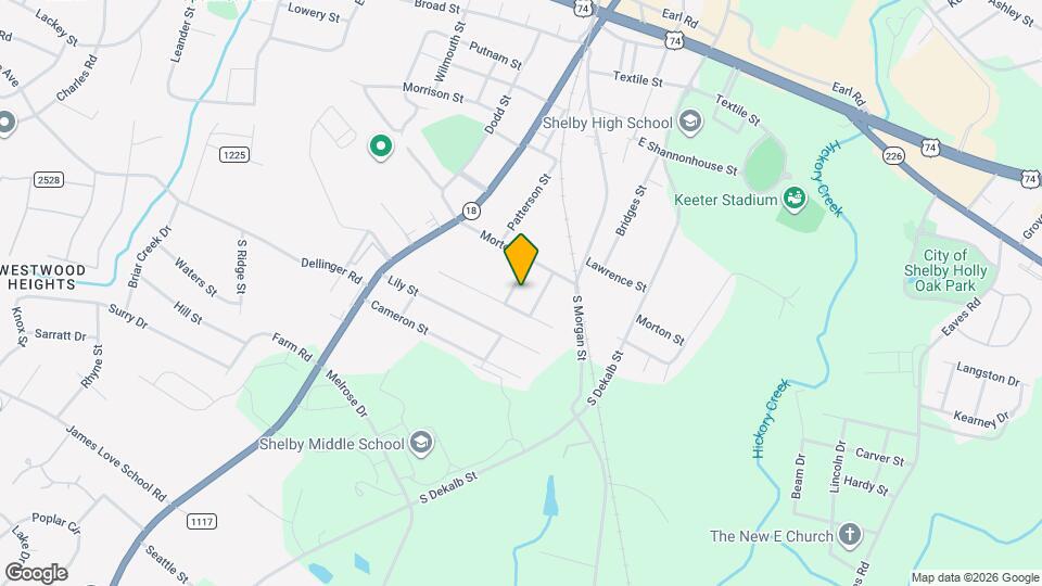 1305 Greer St Map and Location Details