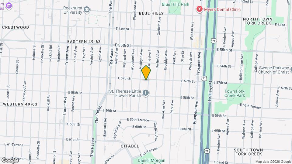 5702 Euclid Ave E Map and Location Details