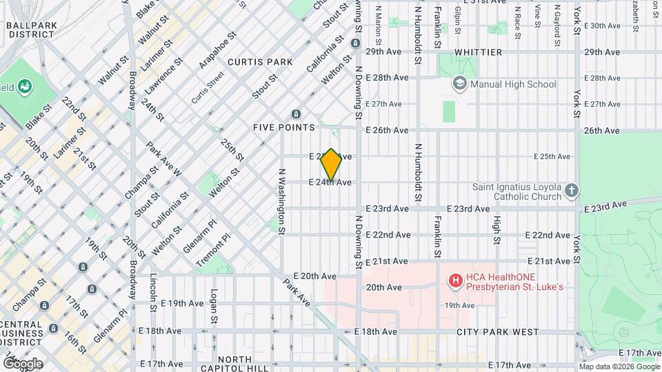 920 E 24th Ave Map and Location Details