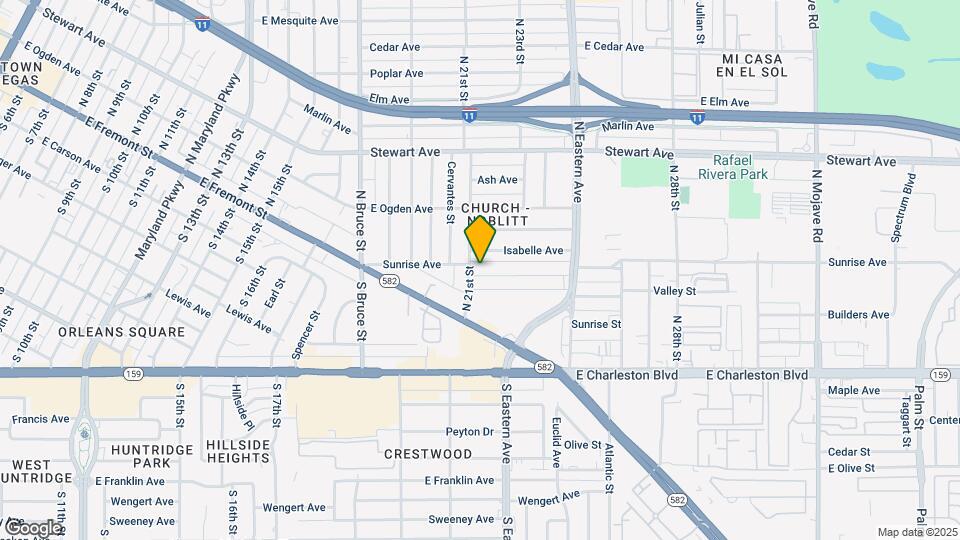2105 Sunrise Ave Mapa y Detalles de la Ubicación