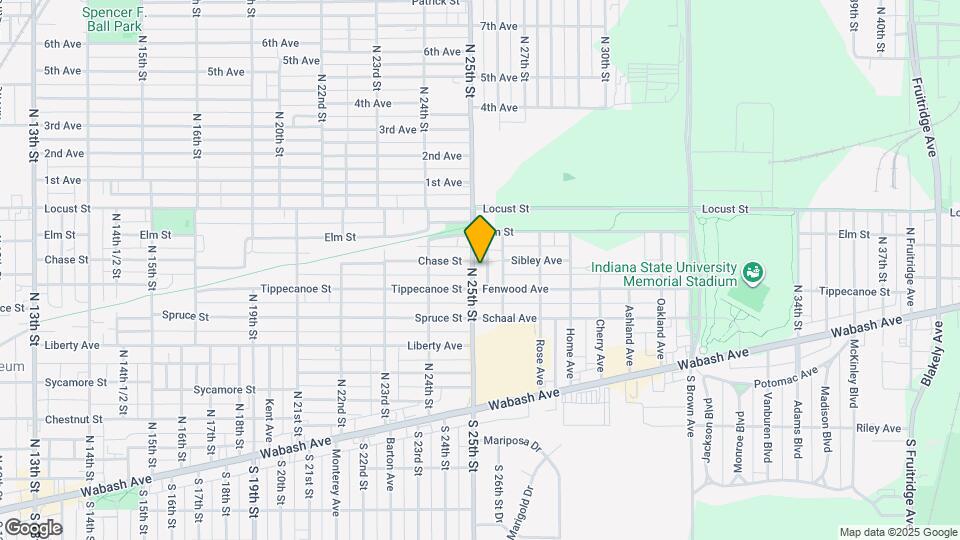 659 N 25th St Map and Location Details