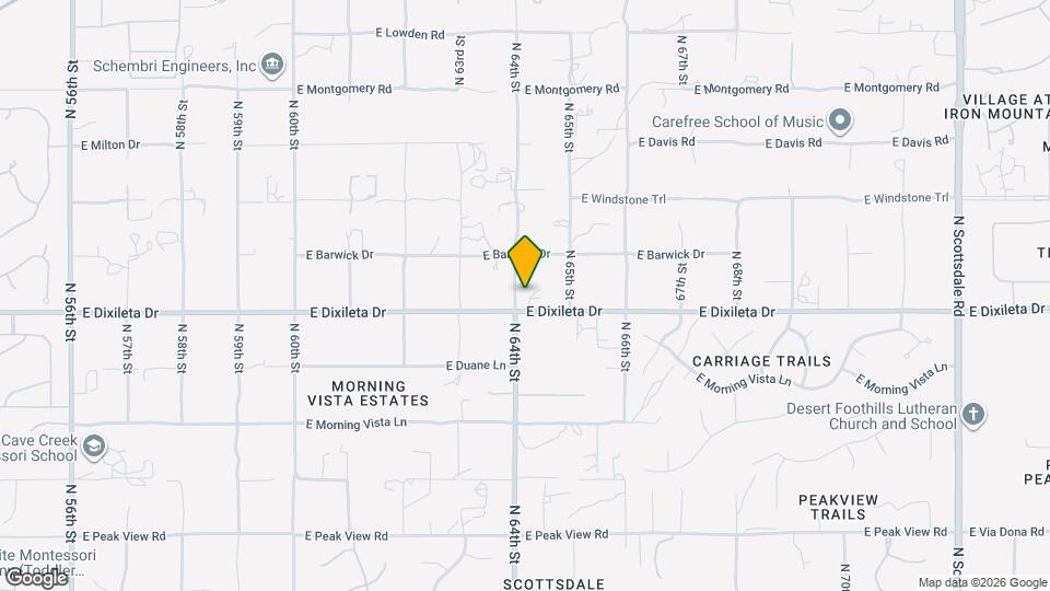 6410 E Dixileta Dr Map and Location Details