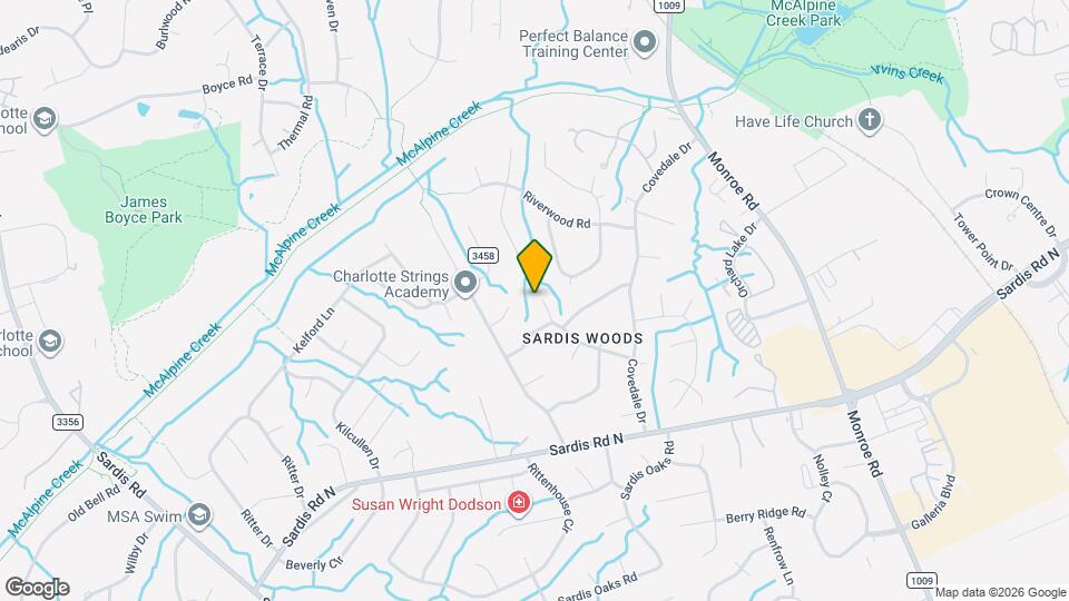 9304 Harps Mill Ct Mapa y Detalles de la Ubicación