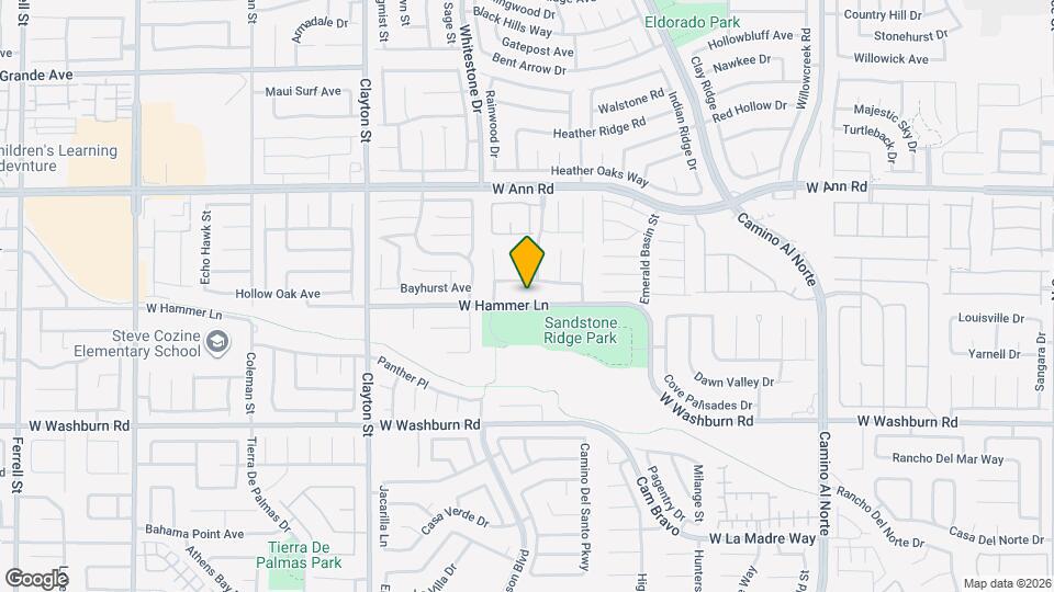 1626 W Hammer Ln Map and Location Details