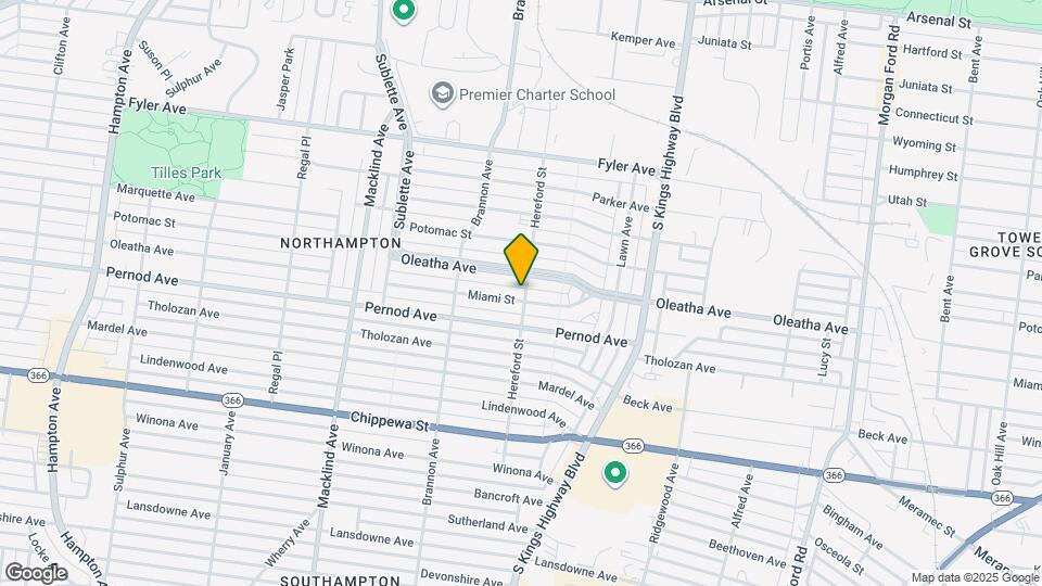 5001-5003-5003 Miami St Map and Location Details