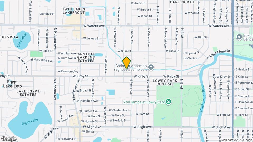 1707 W Hanlon St Map and Location Details