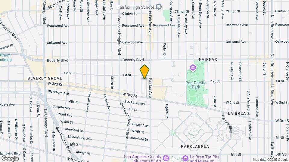 118 S Hayworth Ave Mapa y Detalles de la Ubicación