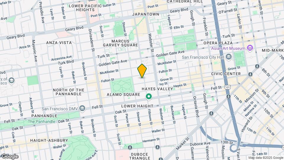827-829 Fillmore St Mapa y Detalles de la Ubicación