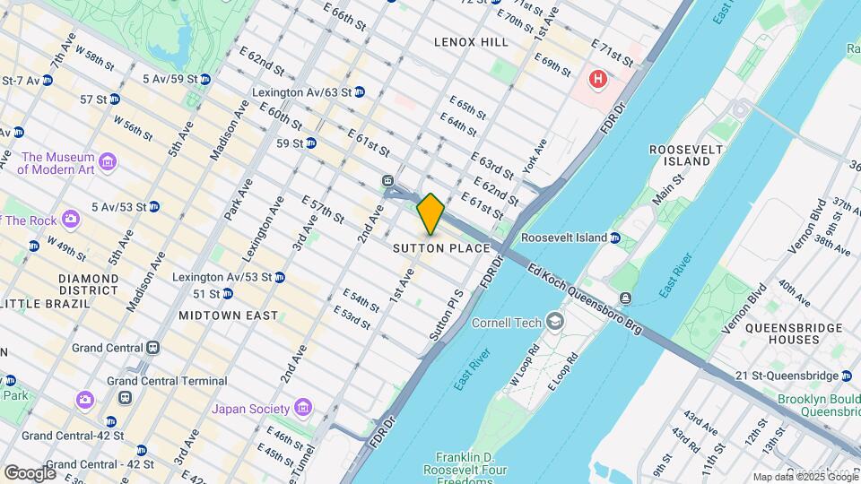 401 E 58th St-Unit -4RN Map and Location Details