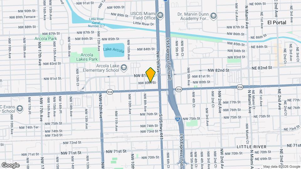 760 NW 80th St Map and Location Details