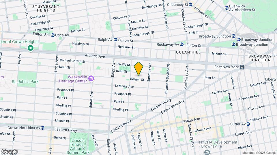 1901 Bergen St Map and Location Details