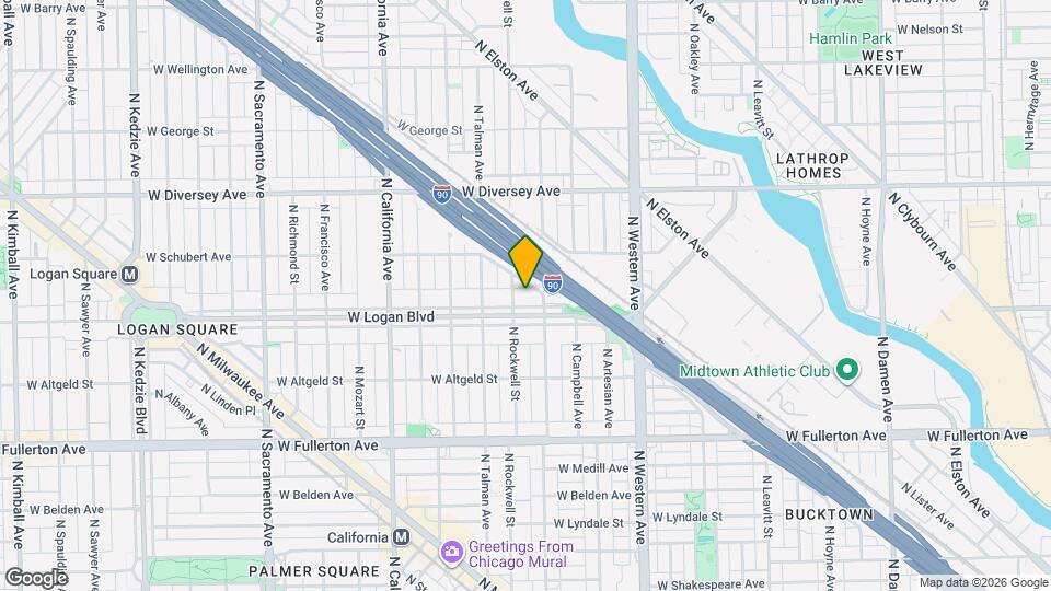 2548 W Logan Blvd Map and Location Details