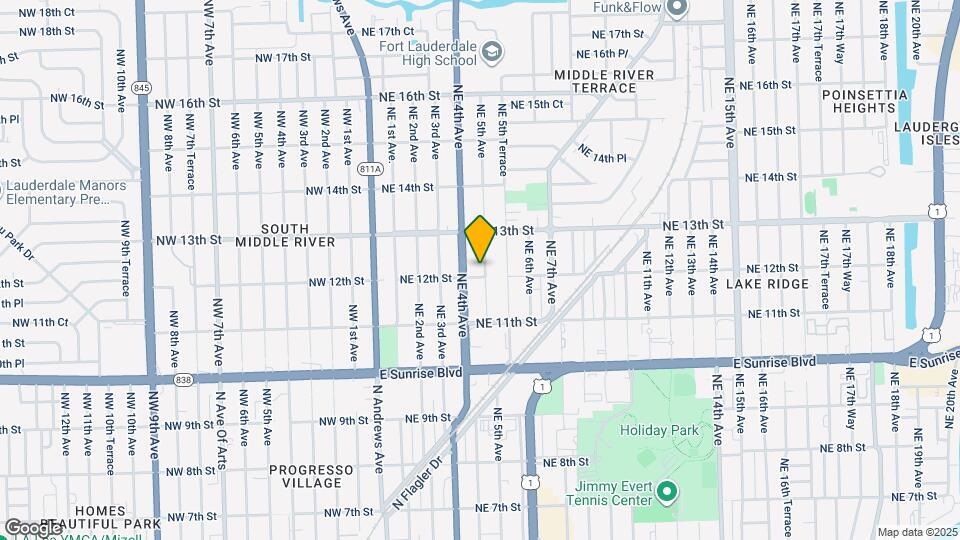 1205 NE 5th Ave Map and Location Details
